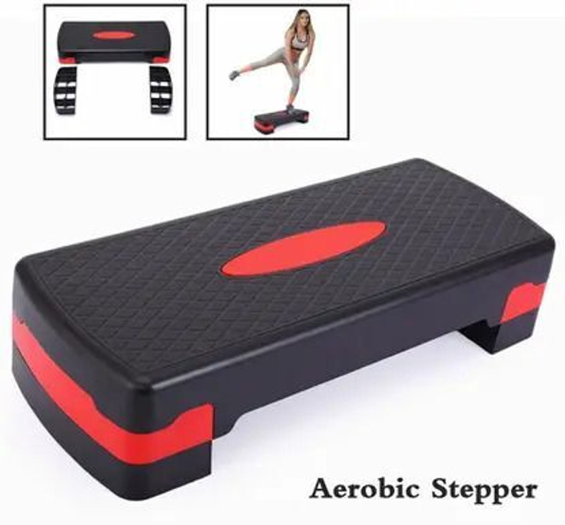Draven Adjustable Home/Gym Exercise Fitness Stepper for Cardio Workout Stepper(Red)