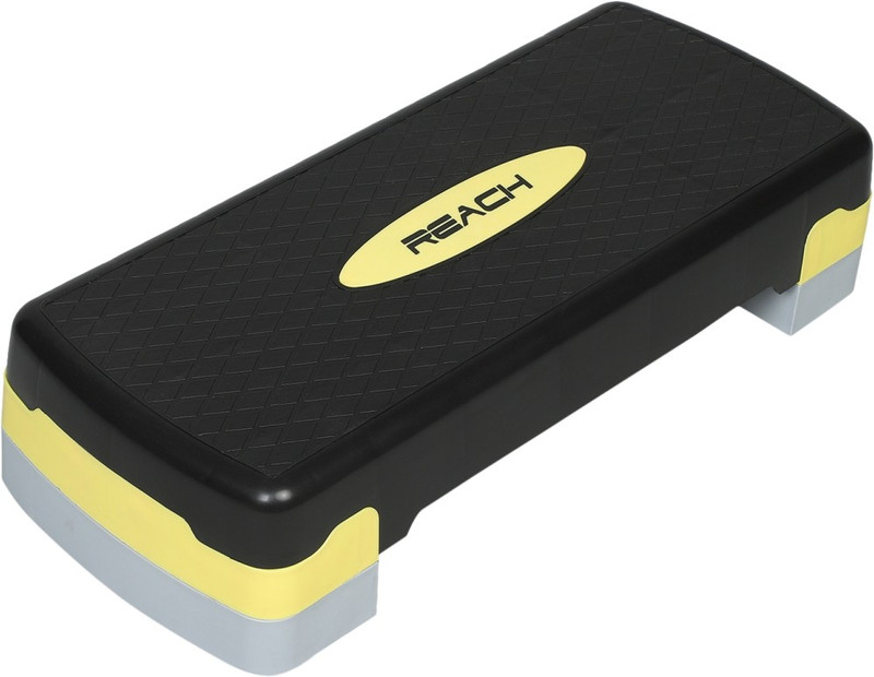Reach Adjustable Aerobic Stepper for Home Gym Workout for Weight Loss Cardio Workout Stepper(Yellow)