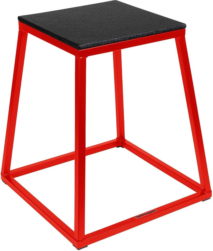 KOBO 32 INCHES Heavy Metal Jump Box Exercise Table Plyo Box Gym Table Unisex Stepper(Multicolor)