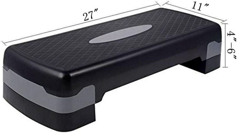 Roxan Adjustable 27'' Fitness Aerobic Step Stepper(Multicolor)