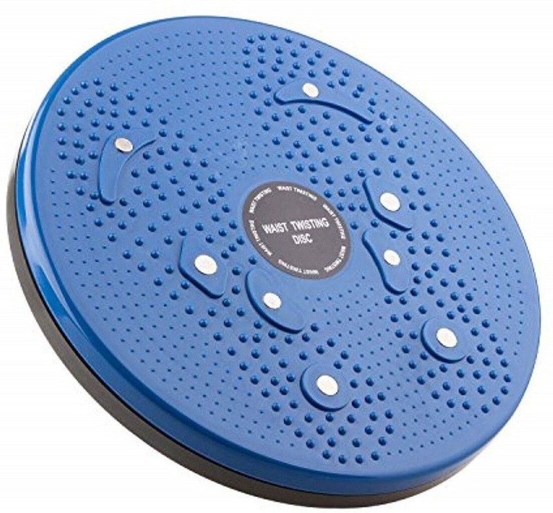Healthline Health Slim Waist Twister Disc Figure Aerobic Exercise Rotating Magnet Stepper(Blue)
