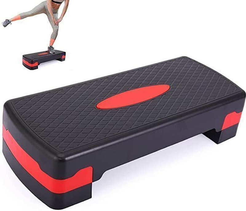 squarefit Stepper for Exercise at Home Fitness Aerobic Stepper with Height Adjustments Stepper(Multicolor)