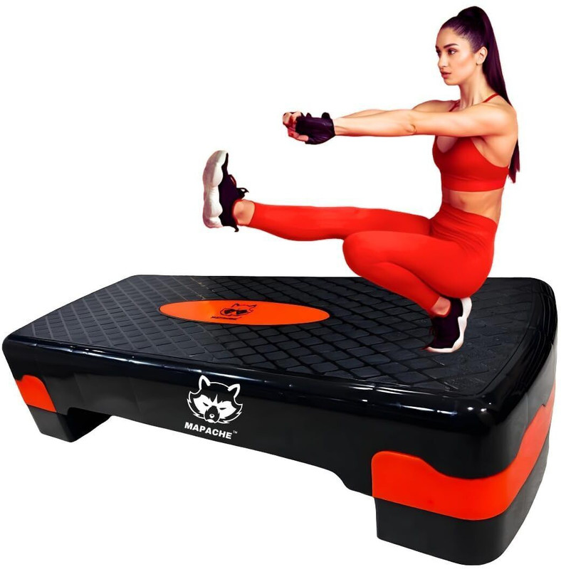 LCARNO AEROBIC STEPPER For Home & Gym Use (68x28x15)Perfect For Aerobic Workouts Stepper(Orange)