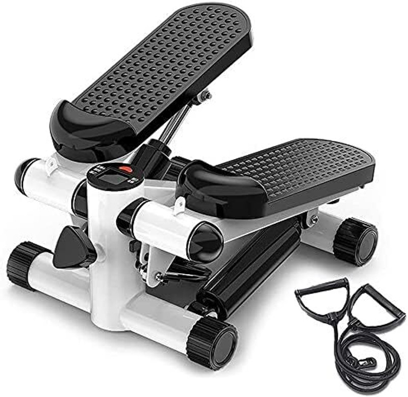 FLOVTRIX 2 in 1 Stepper Exerciser with Display Monitor for Fitness & Gym Cardio Exerciser Stepper(White)