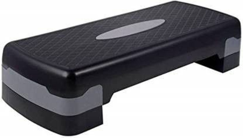 HACKERX Sport Adjustable Exercise Equipment Step Platform for Sports & Fitness Stepper(Black)