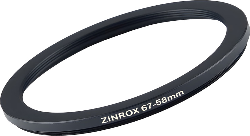 ZINROX 67-58mm Step Down Lens Filter Adapter Ring Set of 1 Piece Size 67mm to 58mm Step Down Ring(67 - 58 mm)
