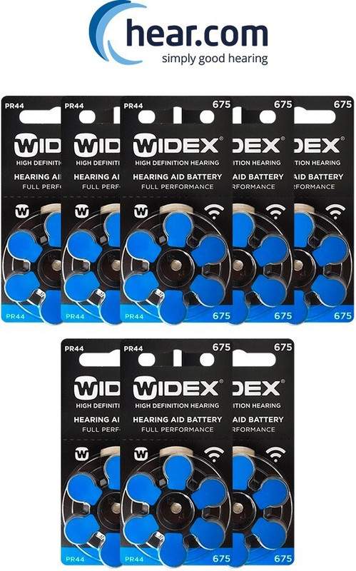 Widex Hearing Aid Battery-Size 675-Pack of 6 Batteries- 1 Strip 28001603000 Stethoscope Case(Blue)