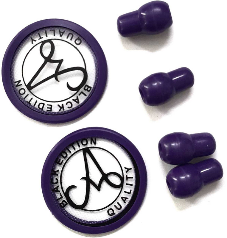 Linefaily Stethoscope Spare Parts Kit, Master Cardiology Stethoscope Spare Parts Kit | Pack Of 2| Stethoscope Ear Knobs(Grey)