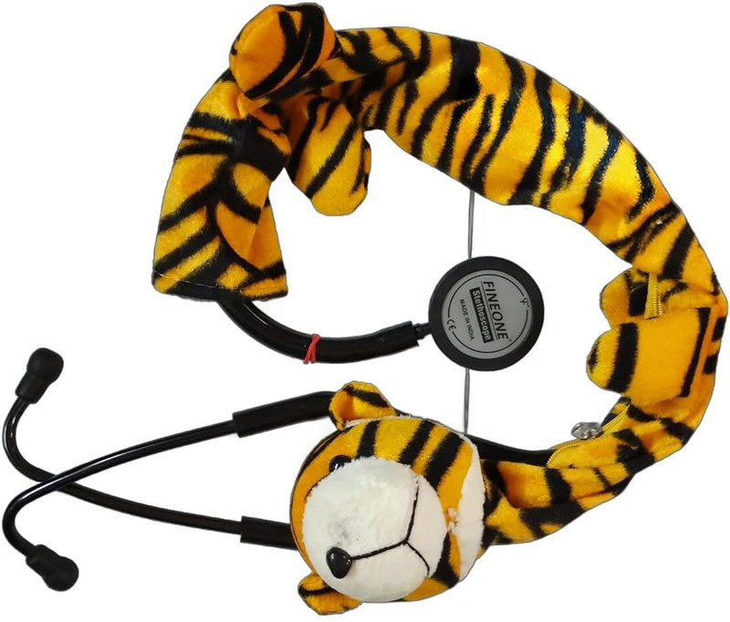 LIFEKA Stethoscope cover animal shaped Tiger Stethoscope Cover(Yellow)