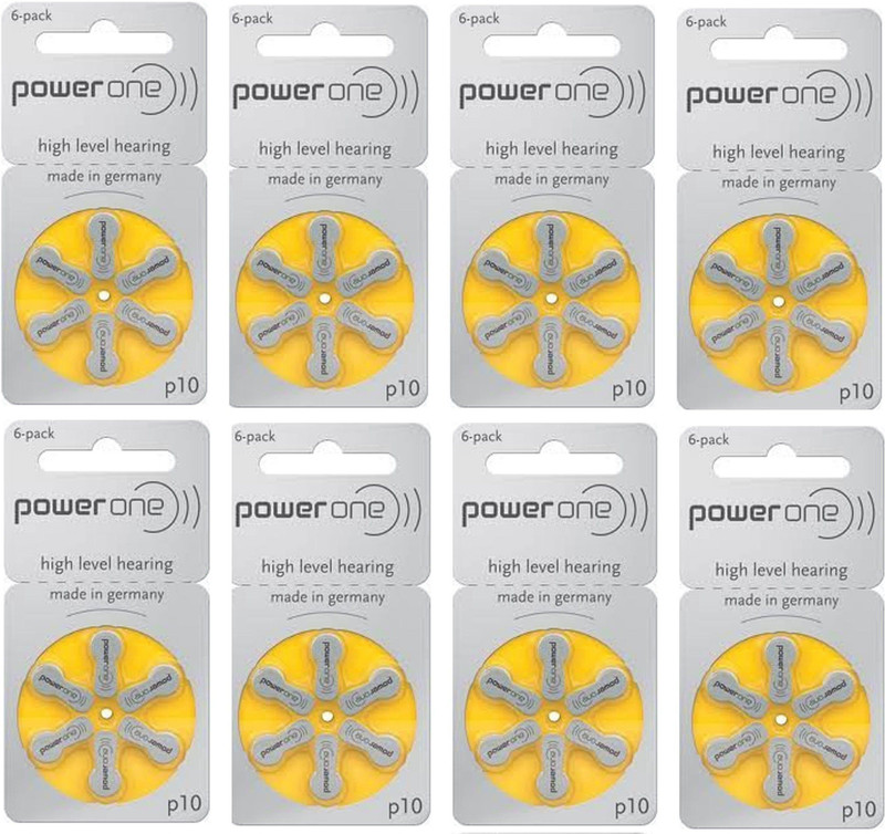 Power one P675 Hearing Aid Batteries 1.45V 2 patta (12 battery) P675 Stethoscope Case(Silver)