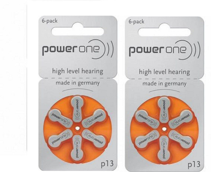 Power one Hearing Aid Battery Size 13 -Pack Of 12 Batteries One-13no-12Battery Stethoscope Case(Orange)