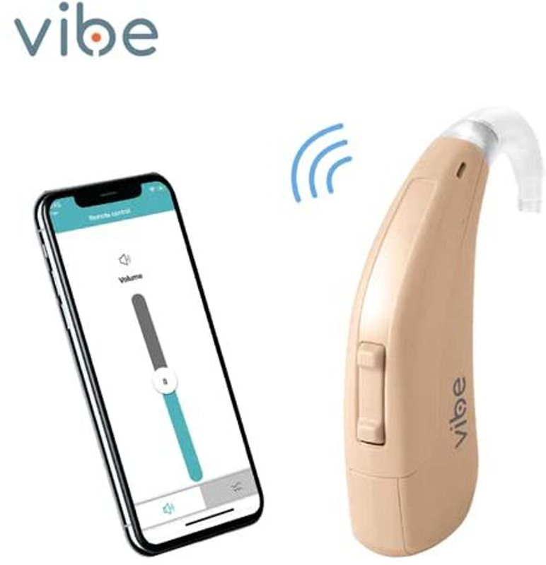 VIBE Power 6- For Moderate to Severe Hearing Loss 10986933- Behind The Ear Hearing Aid Stethoscope Case(Beige)
