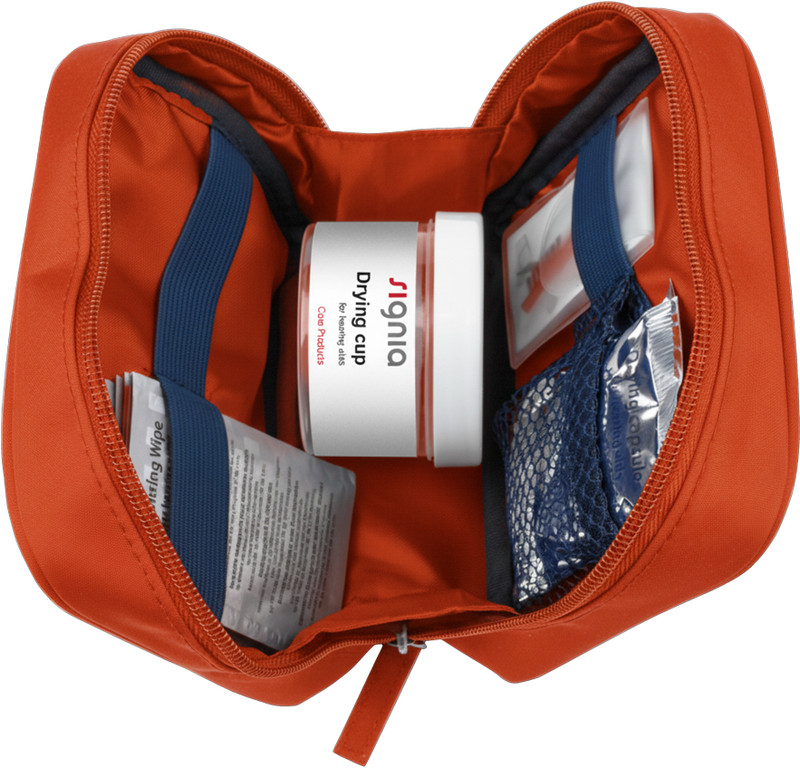 Signia Hearstore Hearing Aid Cleaning Kit CK-0001 Stethoscope Case(Orange)