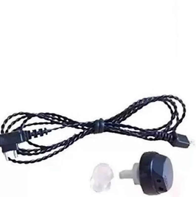 Aika Hearing Aid 2 Pin Wire With 1 Speaker & Receiver Hearing Aids Accessory For Pocket Model Hearing Aid Identification Tag(Beige)