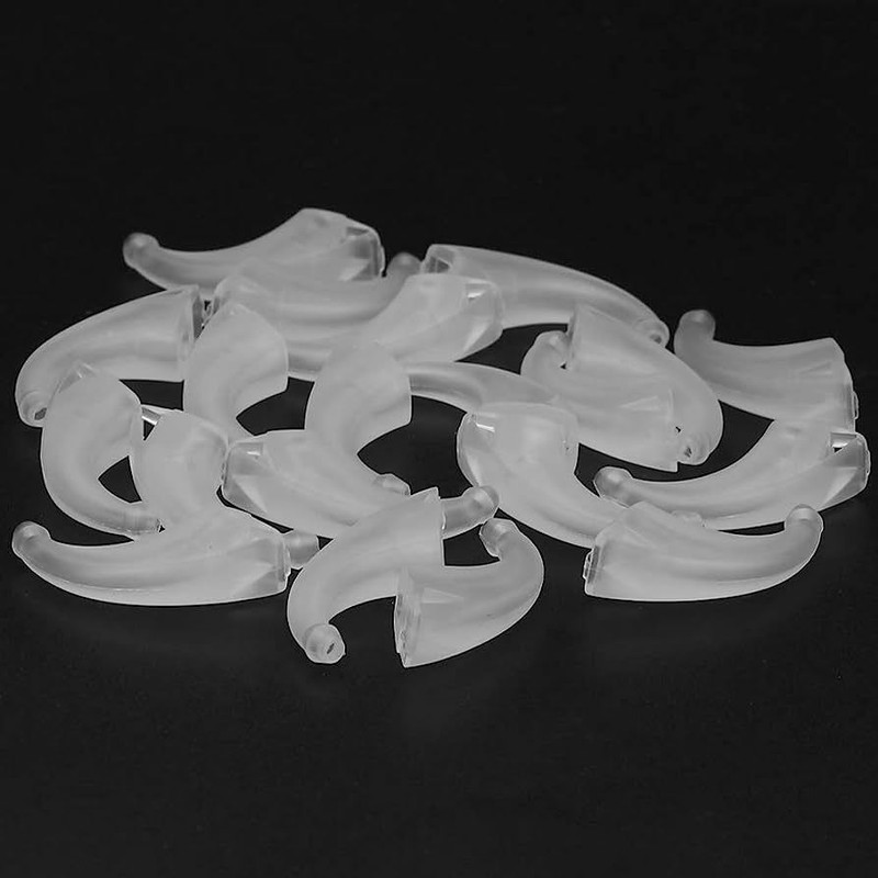Aika Replacement Ear Hook For FUN P Behind The Ear Hearing Aid (Pack Of 5) Identification Tag(White)