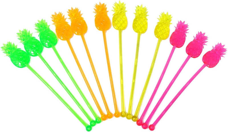 Xila Magic Party Decorations Stirring Stick (12 SET ) Plastic 12 cm Stirrer(Multicolor Pack of 12)
