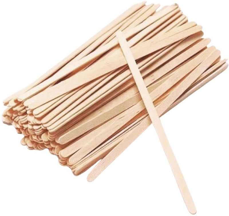 Asiduo [500Pack, 110mm] Coffee | Bio-disposables | 100% birch wood | Wooden 11 cm Stirrer(Brown Pack of 500)
