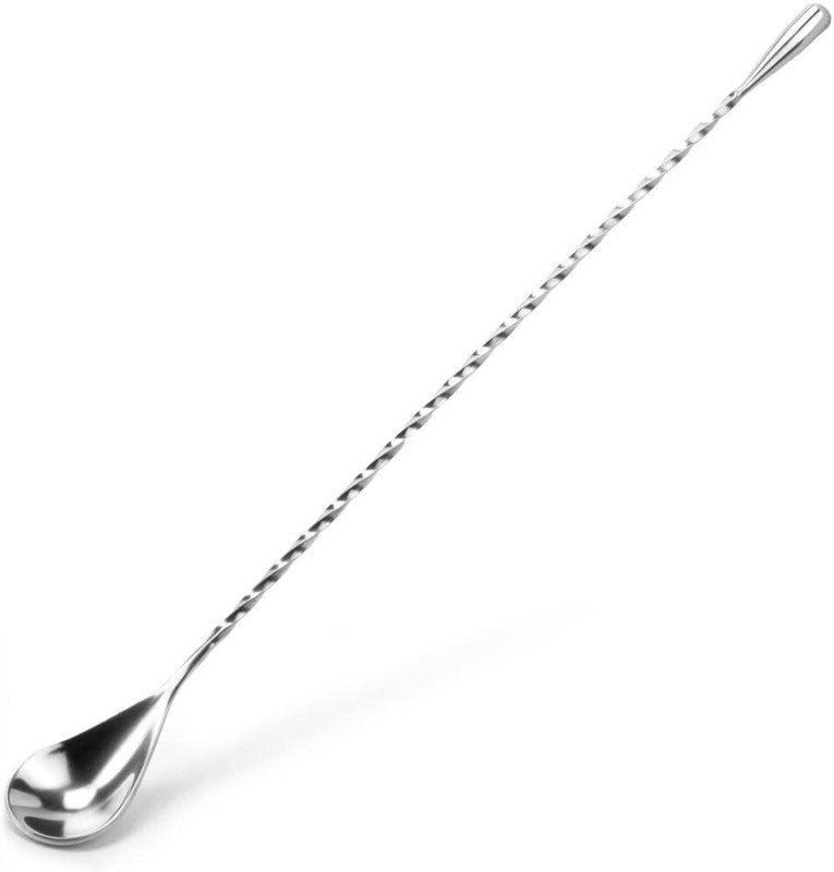 BARDECOR Long Cocktail Mixing Bar Spoon | Stainless Steel 27 cm Stirrer(Steel Pack of 1)