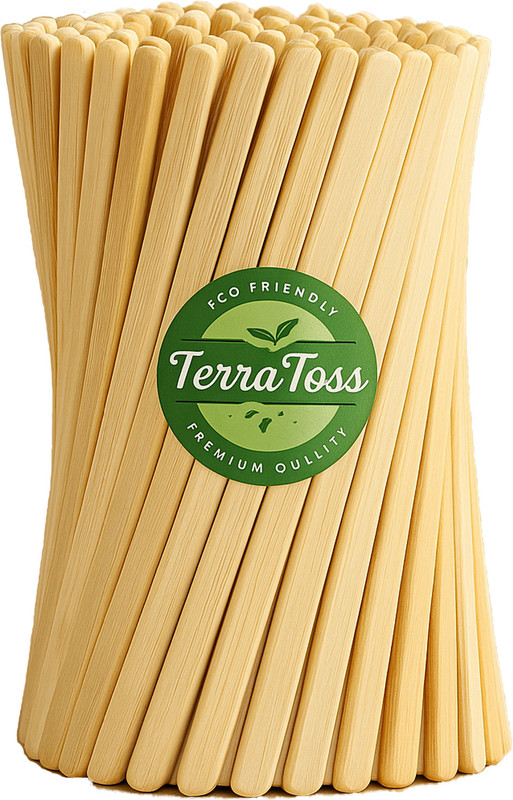 TerraToss Coffee Stirrer Sticks [500 Pcs, 140mm] | Disposable Birchwood Tea & Beverage Wooden 14 cm Stirrer(Brown Pack of 1)