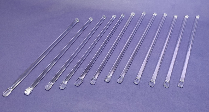 moolenterprises glass stirring rod Borosilicate Glass 20 cm Stirrer(White Pack of 12)
