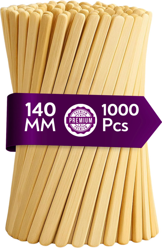 ZD Retail Wooden Coffee Stir Sticks – Eco-Friendly, Biodegradable, Disposable Wooden 11 cm Stirrer(Beige Pack of 1000)