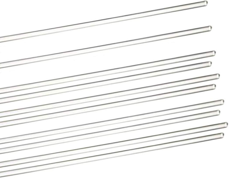 ARCSOL Glass Stirrer Rod 3 MM Pack of 10 Glass 12 cm Stirrer(White Pack of 10)