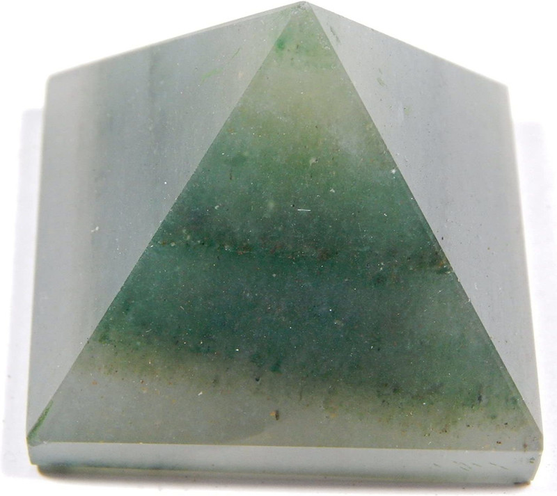 hoseki Green Aventurine Pyramid 344.1Cts stone Regular Angular Crystal Stone(Multicolor 0 Pieces)