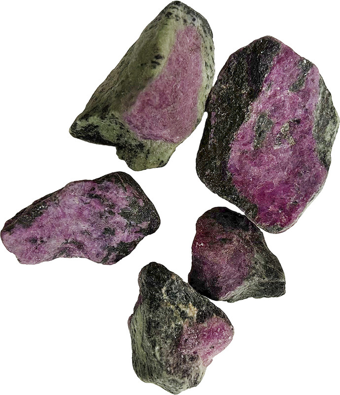 Shubhanjali Natural Ruby Zoisite Rough Raw Stone 200 Grams Green Pink Ruby Zoisite Raw Stones for Reiki Healing Crystal Rock Chunk Loose Gemstone Regular Asymmetrical Crystal Stone(Green, Pink 200 g)