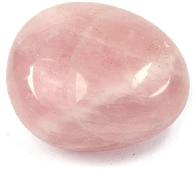 CRYSTU 117-Rose Quartz Brazilian-Single-Tumble-Stone-1pc Regular Asymmetrical Crystal, Quartz, Rock Stone(Pink 1 Pieces)