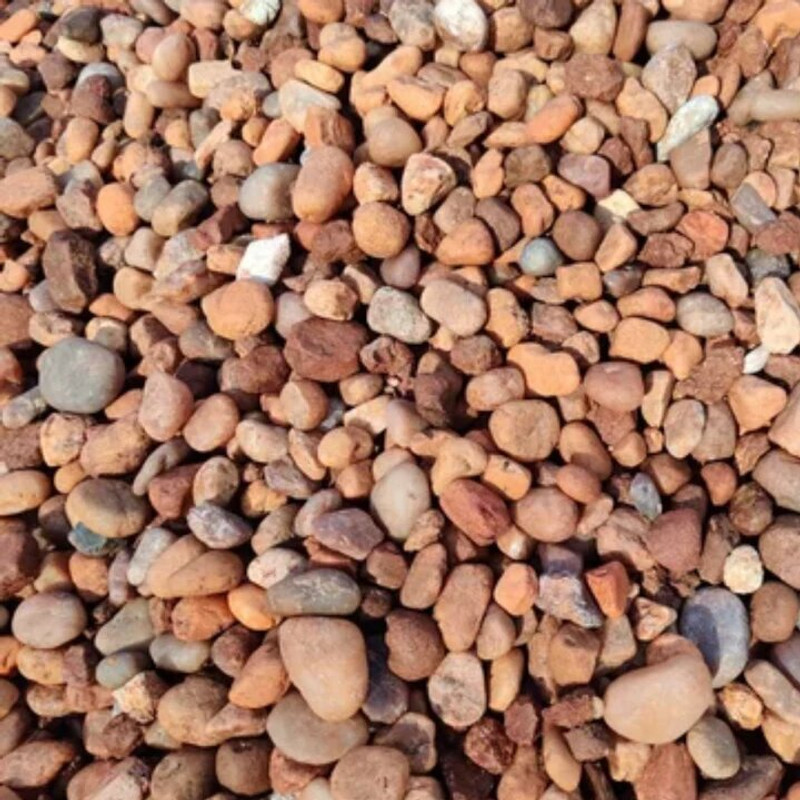 Hug A Plant PONDICHERRY PEBBLES-5KG Regular Round Rock Pebbles(Beige 5 kg)
