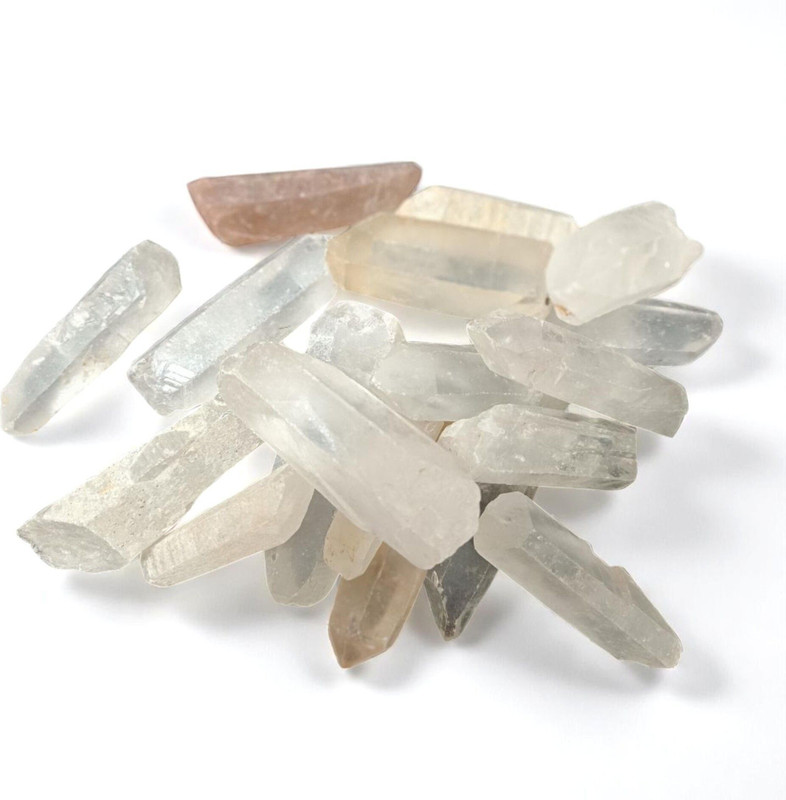 Treemaison Coronating Homes Natural clear Quartz Hexagonal Tower(Pencil) Regular Rectangular Crystal Stone(Clear 100 g)