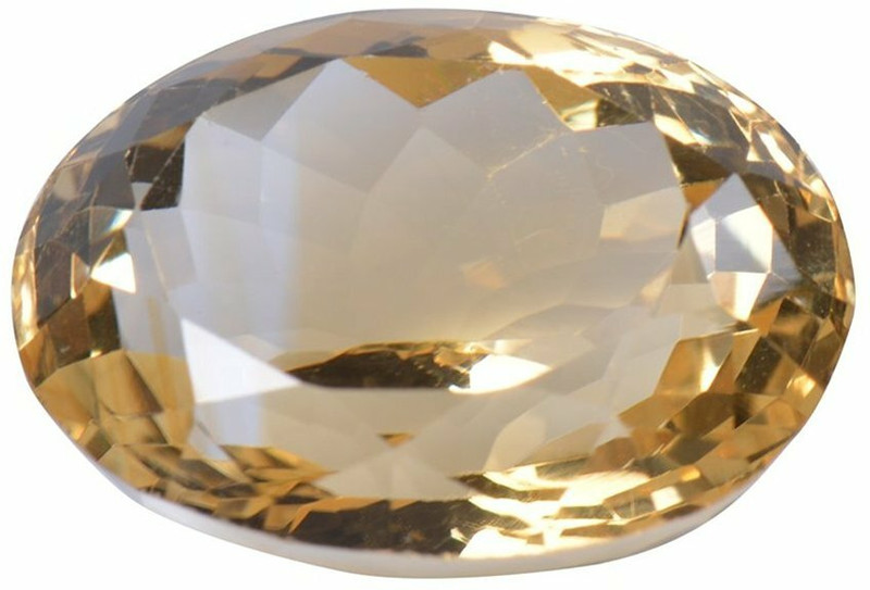 hoseki 14.21 Ct Certified Natural Citrine quartz (Sunhela) Loose stone Regular Oval Crystal Stone(Multicolor 1 Pieces)