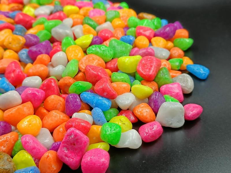 SMAB Natural Multicolour River Pebbles 1kg for Aquarium, Home Decor, and Craft Work Marble Planted Substrate(Multicolor, 100 kg)