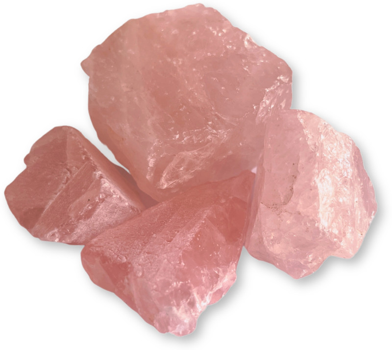 SOLAVA Natural Rose Quartz Raw Stone for Love Health Reiki healing - Certified Original Regular Asymmetrical Crystal Stone(Pink 200 g)