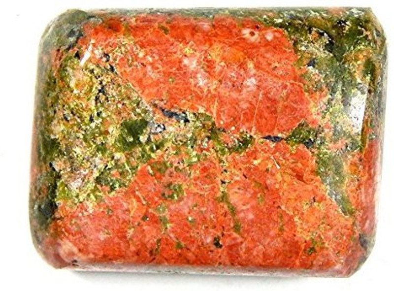 hoseki High Quality Unakite Tumbled stone 110.0Cts stone Regular Asymmetrical Crystal Stone(Multicolor 1 Pieces)