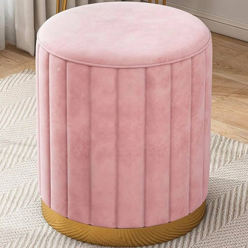 Access craft Access Craft Ottoman Pouffes Stool for Living Room Stool (Pink) Stool(Pink, Pre-assembled)