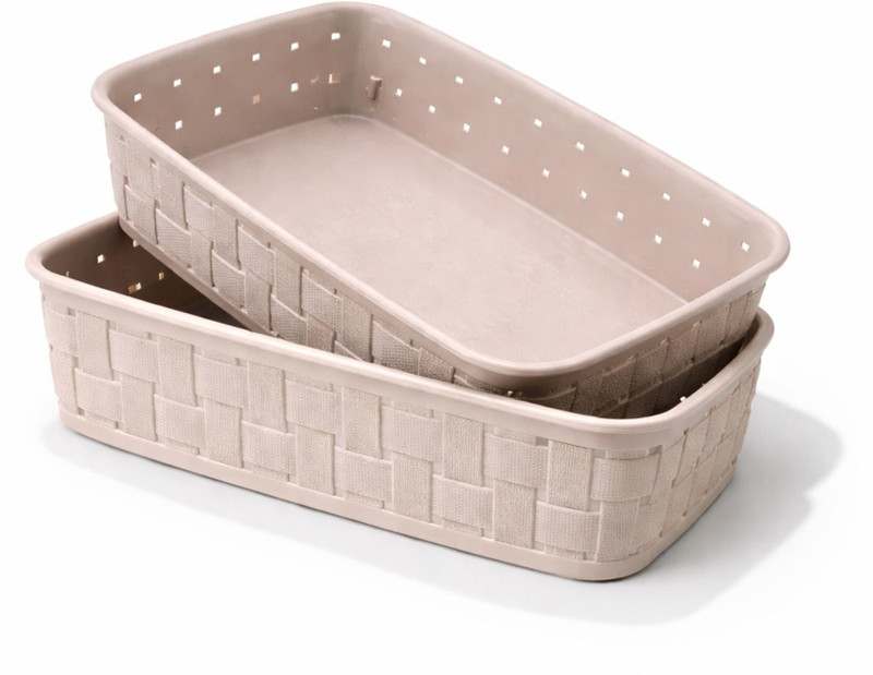 nomosaid Plastic Storage Basket Multipurpose Organizer for Kitchen, Bathroom, Office & Home Use Storage Basket(Pack of 3)