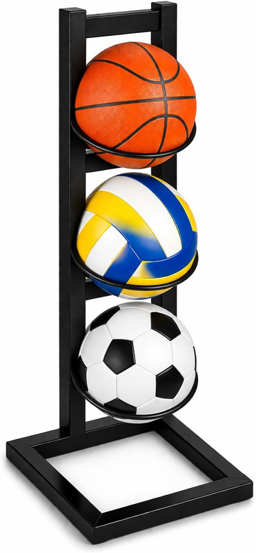 INCLU Carbon Steel Sports Ball Stand | Portable and Multiple Stand Storage Basket(Pack of 1)