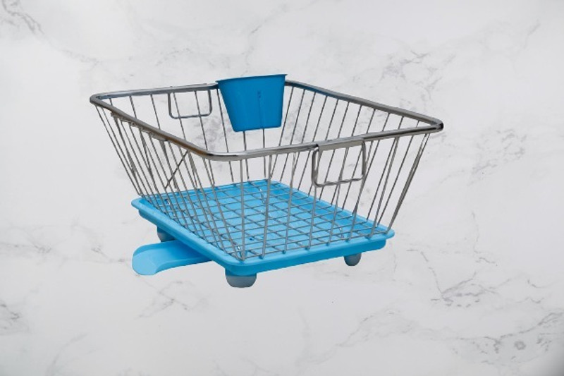zybil Stainless Steel Dish Drainer Kitchen Rack SteelKitchen Utensil/Plate Stand/Bartan Basket Storage Basket(Pack of 1)