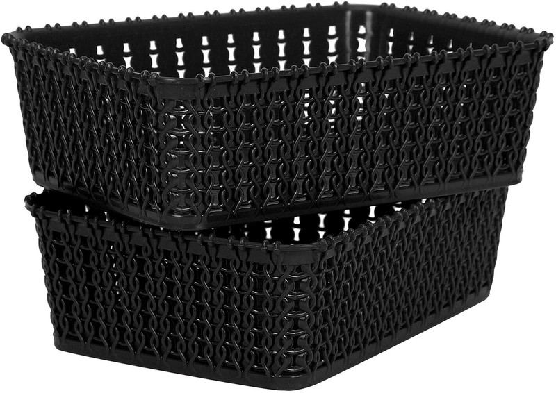 Flipkart SmartBuy Plastic Storage Basket(Pack of 2)