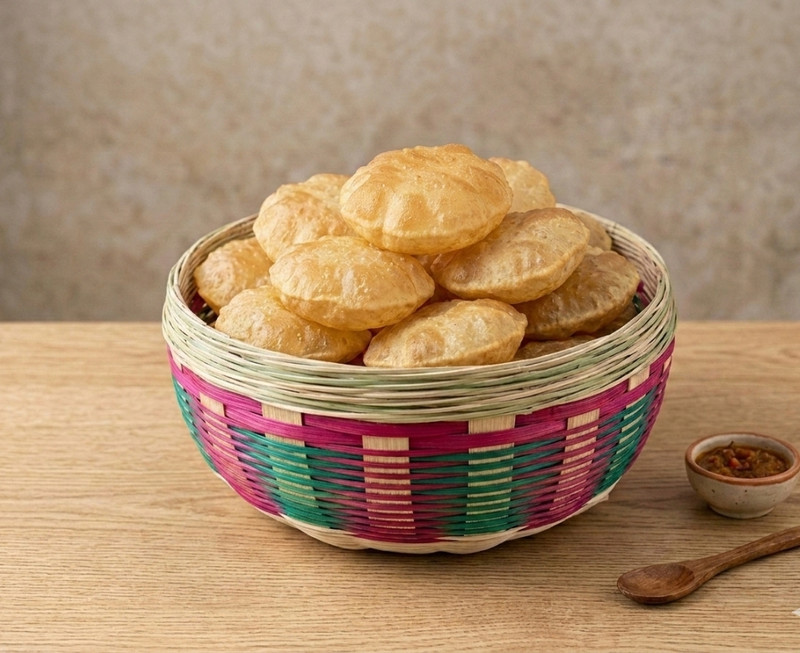 MAMATA goods Wooden PACK OF 1 Storage Basket(Pack of 1)