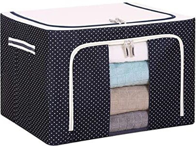 Zefra Aluminium Storage Box for Clothes Foldable Bag Storage Basket(Pack of 1)