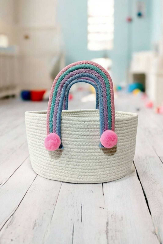 Hamzatexails Cotton Storage Basket(Pack of 1)
