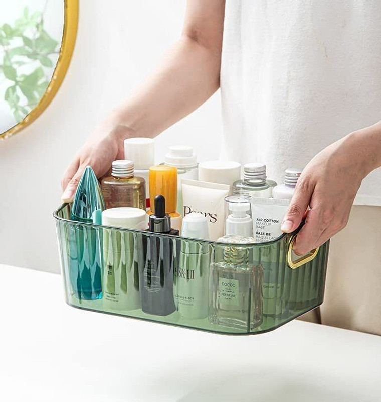 STREPTO Plastic Multipurpose Plastic Storage Basket with Handle Storage Basket(Pack of 1)