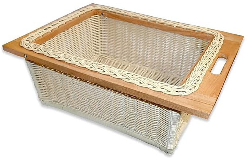 LIMRA Plastic Wicker Basket for Modular Kitchen Pull Out Basket for Onion17X20X8 inch Storage Basket(Pack of 1)