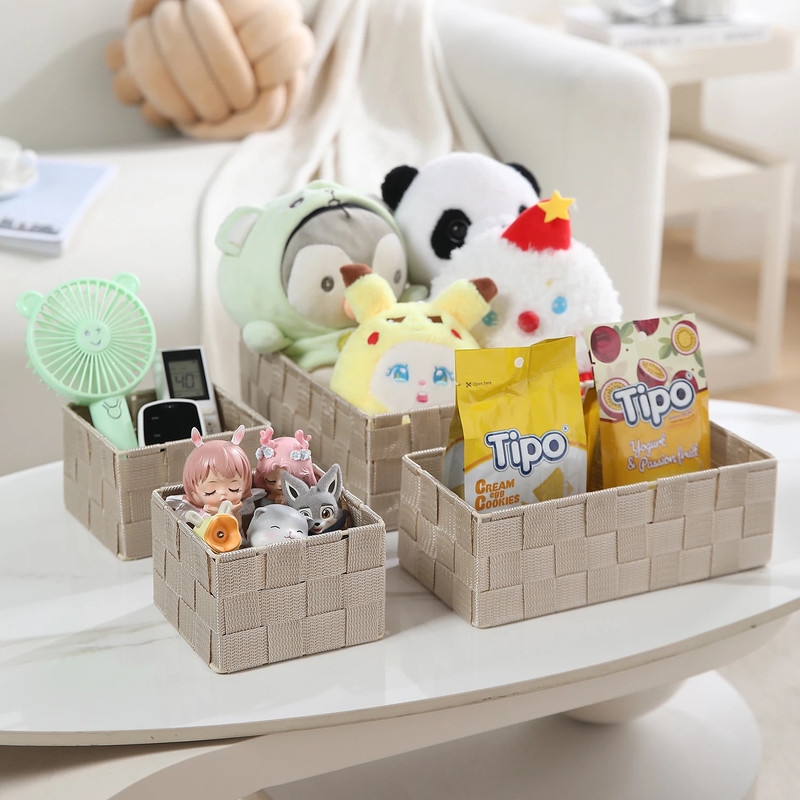 HOKiPO Bamboo Storage Basket(Pack of 1)