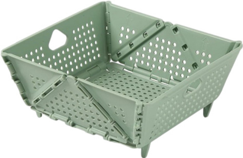 Finner Plastic Foldable Storage Basket – Collapsible Plastic Organizer for Kitchen Storage Basket(Pack of 1)
