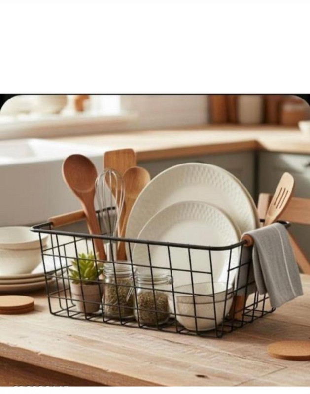 unique star Stainless Steel Basket-1 Storage Basket(Pack of 1)