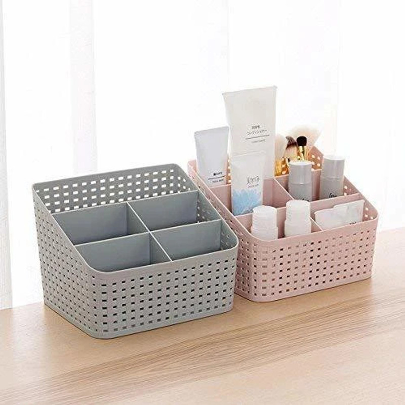 KARTUNBOX Plastic Plastic Storage Basket, Set of 2 Multipurpose Desk Organizer Stationary Storage Storage Basket(Pack of 2)