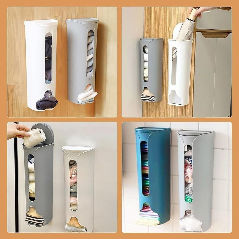 KRIDAVO Wall Mounted Underwear Sock Storage Box Organizer | Clothe Rack | Pack-1 Storage Box(Multicolor)